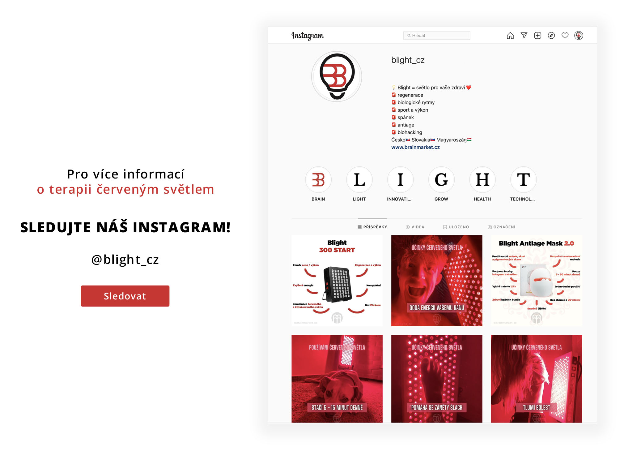 sledujte instagram blight pro vice informaci